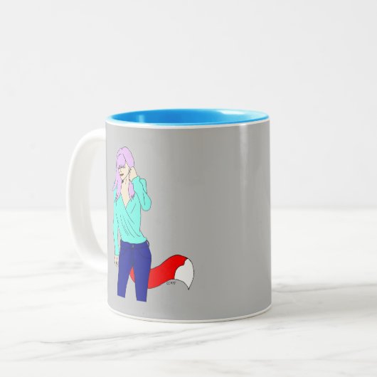 Tasse 2 Couleurs fille foy (Devant gauche)