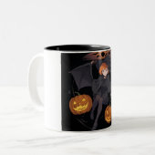 Tasse 2 Couleurs fille halloween (Devant gauche)