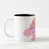 Tasse 2 Couleurs Fille laveuse rose et or (Gauche)