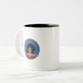 Tasse 2 Couleurs Fille noire JunetDix (Devant gauche)