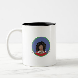 Tasse 2 Couleurs Fille noire JunetDix