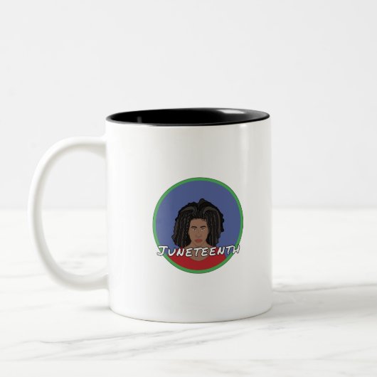 Tasse 2 Couleurs Fille noire JunetDix (Gauche)