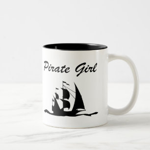 Tasse 2 Couleurs fille pirate