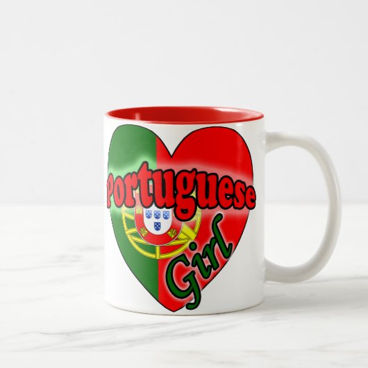 Tasse 2 Couleurs Fille portugaise (Droit)