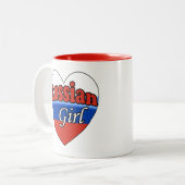 Tasse 2 Couleurs Fille russe (Devant gauche)