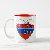 Tasse 2 Couleurs Fille russe (Gauche)
