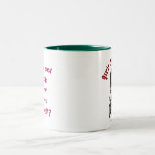 Tasse 2 Couleurs Fille scientifique noire (Centre)