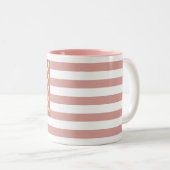 Tasse 2 Couleurs Fille US Drapeau Blush Patriotic Rose (Devant droit)