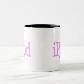 Tasse 2 Couleurs filles d'ipood (Centre)