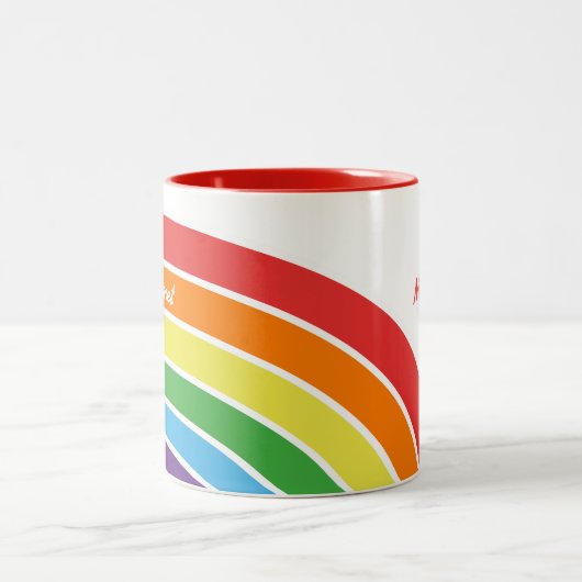 Tasse 2 Couleurs Filles modernes personnalisées de motif (Centre)