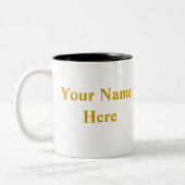 Tasse 2 Couleurs Finance Celebrity Ajouter votre nom Félicitations (Gauche)