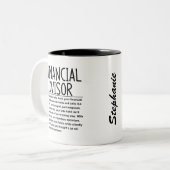 Tasse 2 Couleurs Financial advisor (Devant gauche)