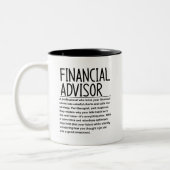 Tasse 2 Couleurs Financial advisor (Gauche)