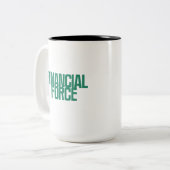Tasse 2 Couleurs Financial Force | Conception de la puissance de l' (Devant gauche)