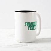 Tasse 2 Couleurs Financial Force | Conception de la puissance de l' (Devant droit)