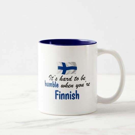 Tasse 2 Couleurs Finlandais humble (Droit)