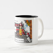 Tasse 2 Couleurs Fire Fighter - Dessin masculin par PrintedPerfecti (Devant droit)