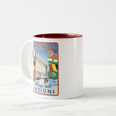Tasse 2 Couleurs Firenze Nazioni Affiche de voyage (Devant gauche)