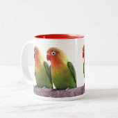 Tasse 2 Couleurs Fischer's Lovebird (Devant gauche)
