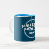 Tasse 2 Couleurs Fish Creek Oregon Kayak (Devant gauche)