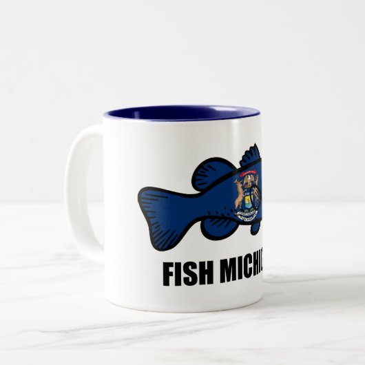 Tasse 2 Couleurs Fish Michigan (Devant gauche)