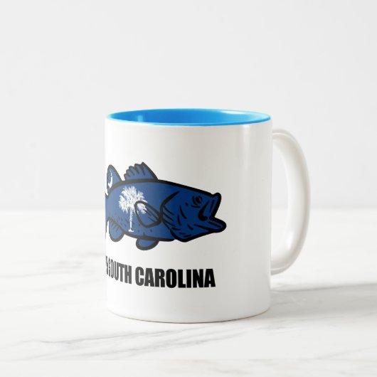 Tasse 2 Couleurs Fish South Carolina (Devant droit)