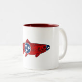 Tasse 2 Couleurs Fish Tennessee Trout (Devant droit)