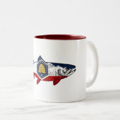 Tasse 2 Couleurs Fish Utah Trout (Devant droit)