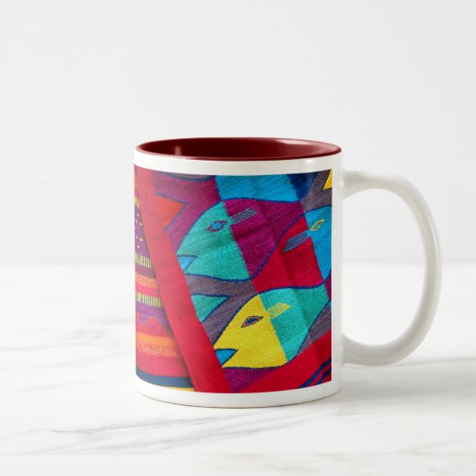 Tasse 2 Couleurs Fishs de la mer (Droit)