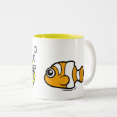 Tasse 2 Couleurs Fishy Robbery : Fins up! (Devant droit)