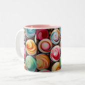 Tasse 2 Couleurs Fissures crémeuses (Devant gauche)
