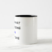 Tasse 2 Couleurs fiston, génial (Centre)