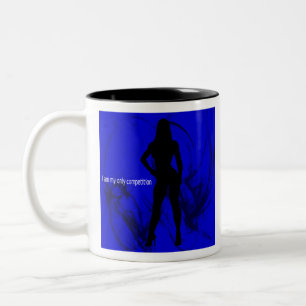 Tasse 2 Couleurs Fitness culturiste "Je suis ma seule compétition"