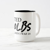 Tasse 2 Couleurs Fitness drôle (Devant droit)