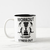 Tasse 2 Couleurs Fitness Exercice Salle De Sport (Gauche)