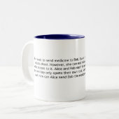 Tasse 2 Couleurs Fixez la médecine (Devant gauche)