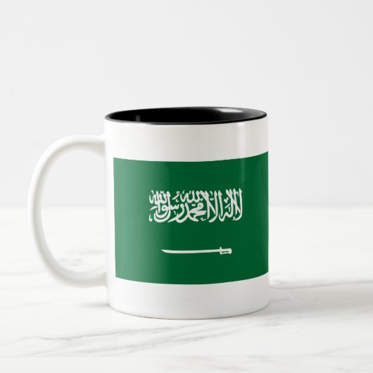 Tasse 2 Couleurs Flag d'Arabie saoudite (Gauche)