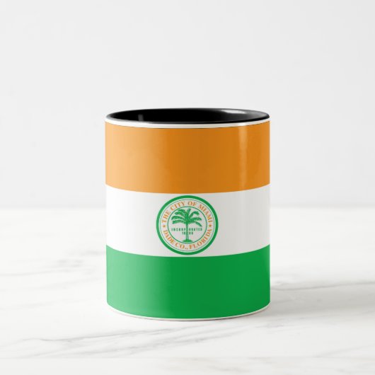 Tasse 2 Couleurs flag de Miami (Centre)