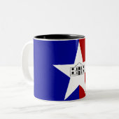 Tasse 2 Couleurs Flag de San Antonio (Devant gauche)