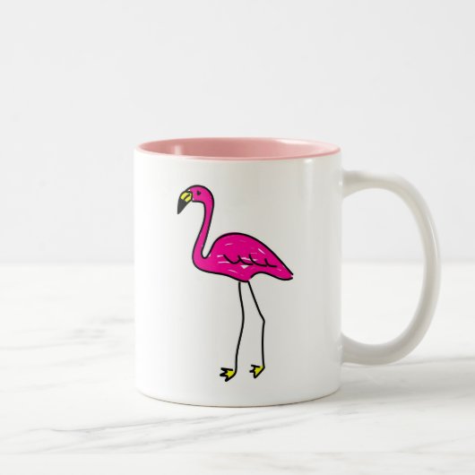 Tasse 2 Couleurs flamant (Droit)