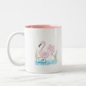Tasse 2 Couleurs Flamant Rose #13 (Gauche)