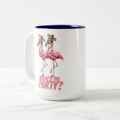 Tasse 2 Couleurs Flamant rose Mardi Gras Goers (Devant gauche)