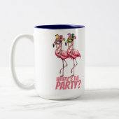 Tasse 2 Couleurs Flamant rose Mardi Gras Goers (Gauche)