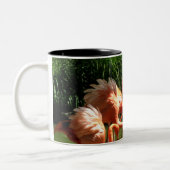 Tasse 2 Couleurs flamants roses (Gauche)