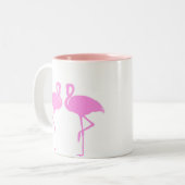 Tasse 2 Couleurs Flamants roses roses (Devant gauche)