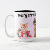 Tasse 2 Couleurs Flambeaux roses (Gauche)