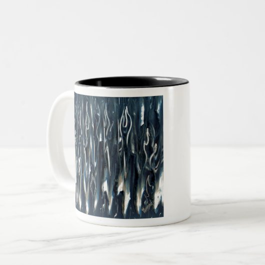 Tasse 2 Couleurs Flame bleue cool (Devant gauche)