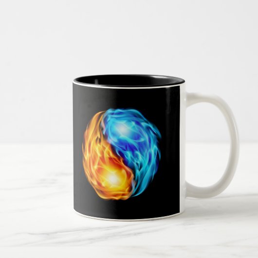 Tasse 2 Couleurs Flames jumelles (Droit)