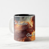 Tasse 2 Couleurs Flames jumelles 003 (Devant gauche)