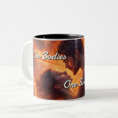 Tasse 2 Couleurs Flames jumelles 006 (Devant gauche)